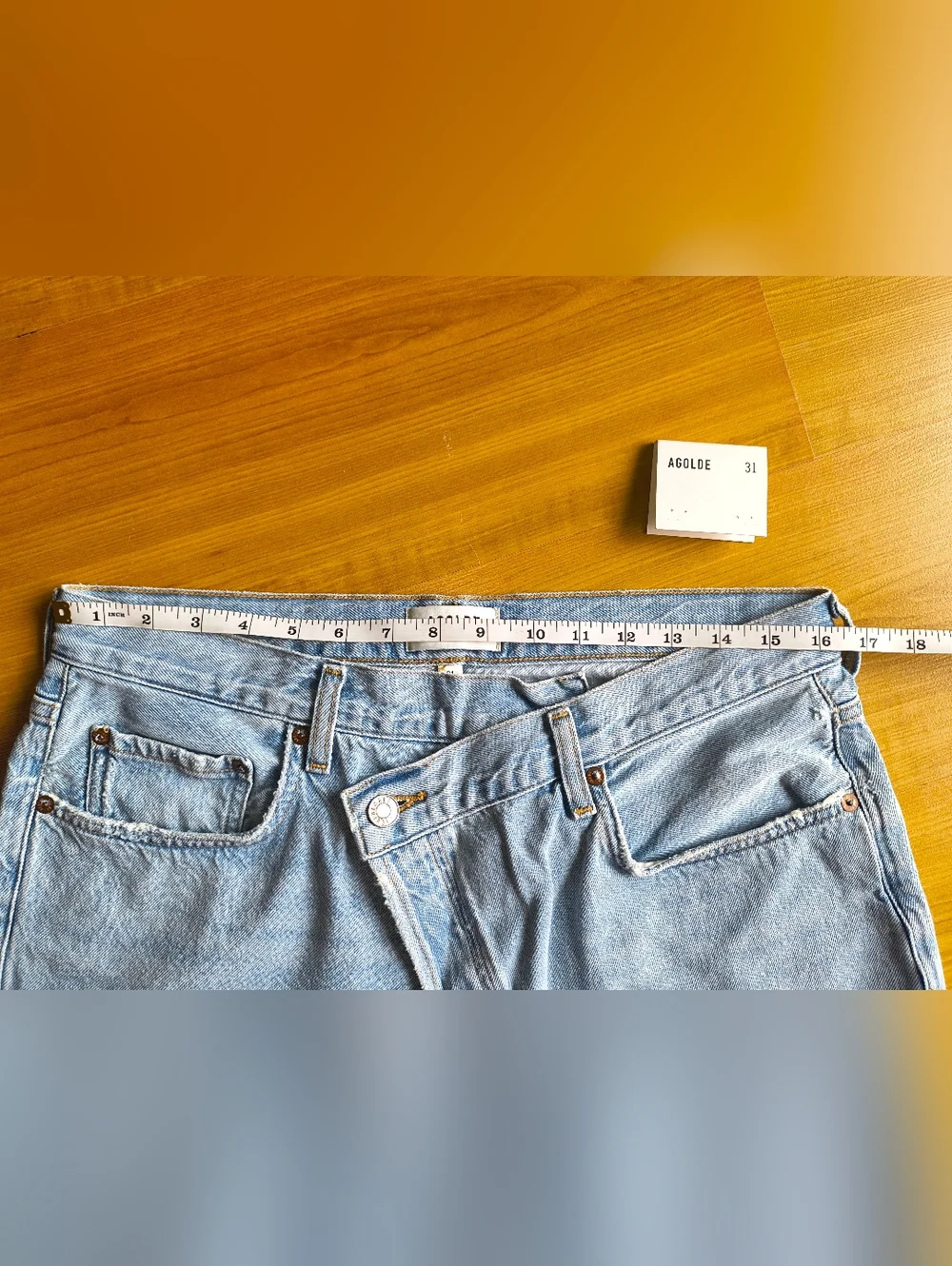 Agolde Criss Cross Upsized Jean in Wired Size 31 - Picture 11 of 13